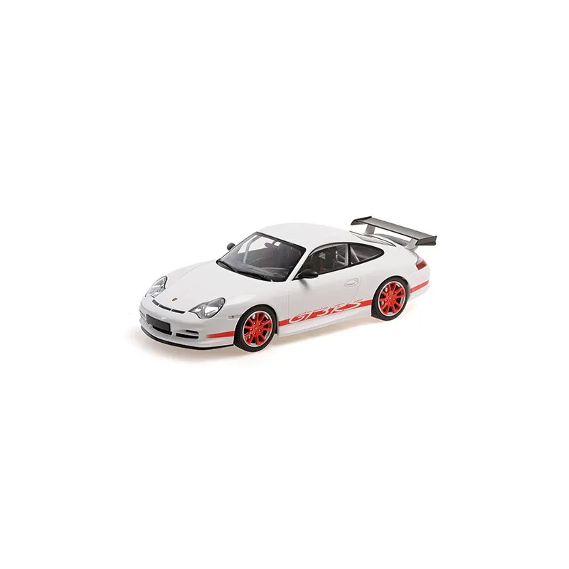 Minichamps : Porsche 911 GT3 RS │2002 - White with Red Stripes [1/18]