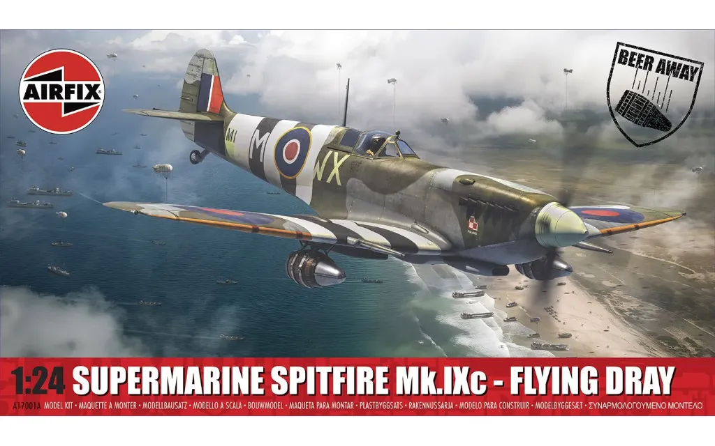 [AIR A17001A] Airfix : Spitfire MK.IXC Flying DRAY avec un verre