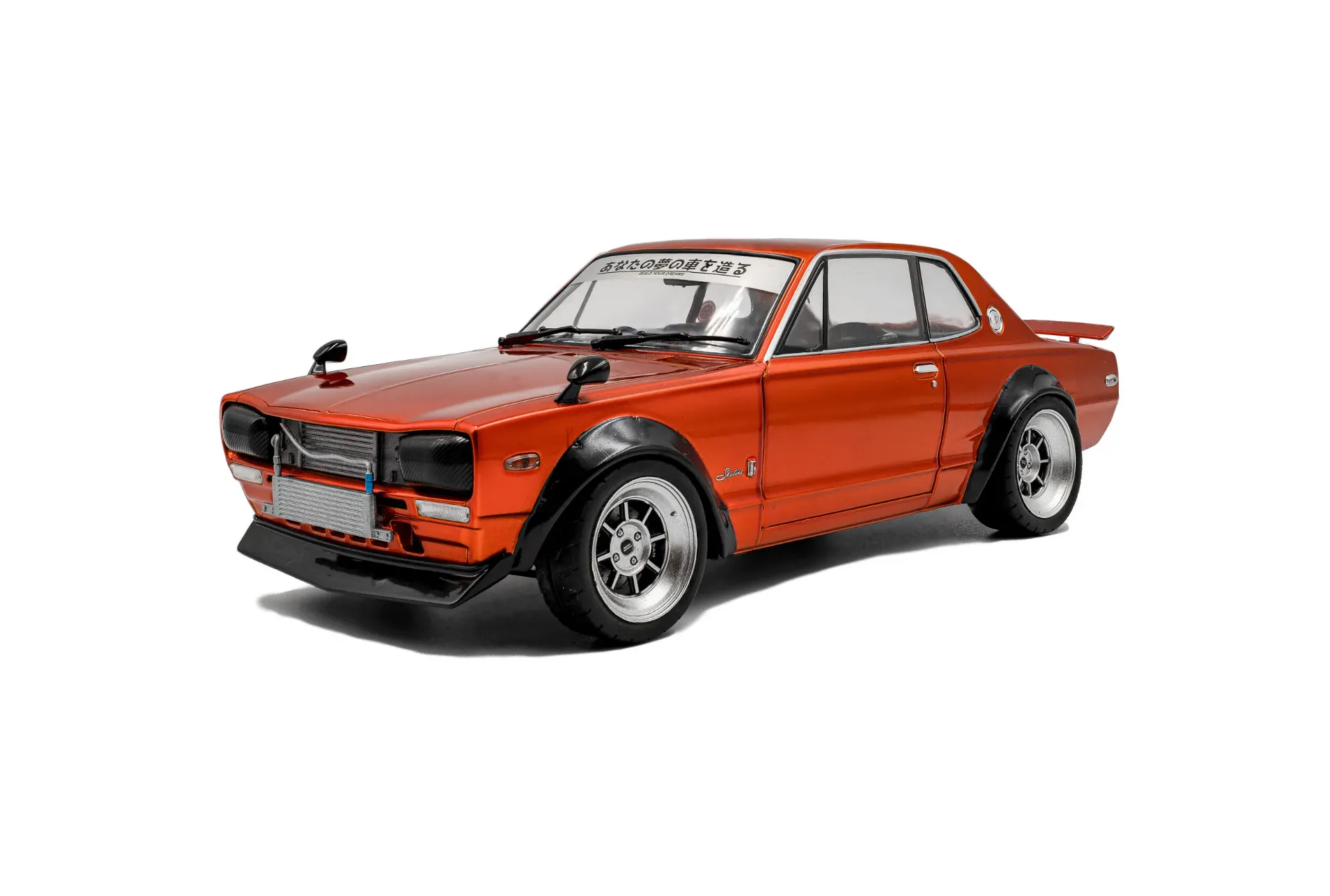 Solido : Nissan Skyline (C10) Hakosuka SOLIDO WORKS │ Orange métallique -1970 [1/18]