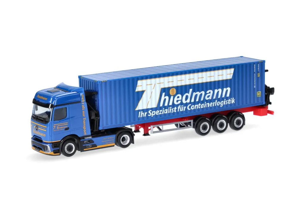 Herpa : Mercedes-Benz Actros L ProCabin Bigspace chargeur latéral de conteneurs "Thiedmann