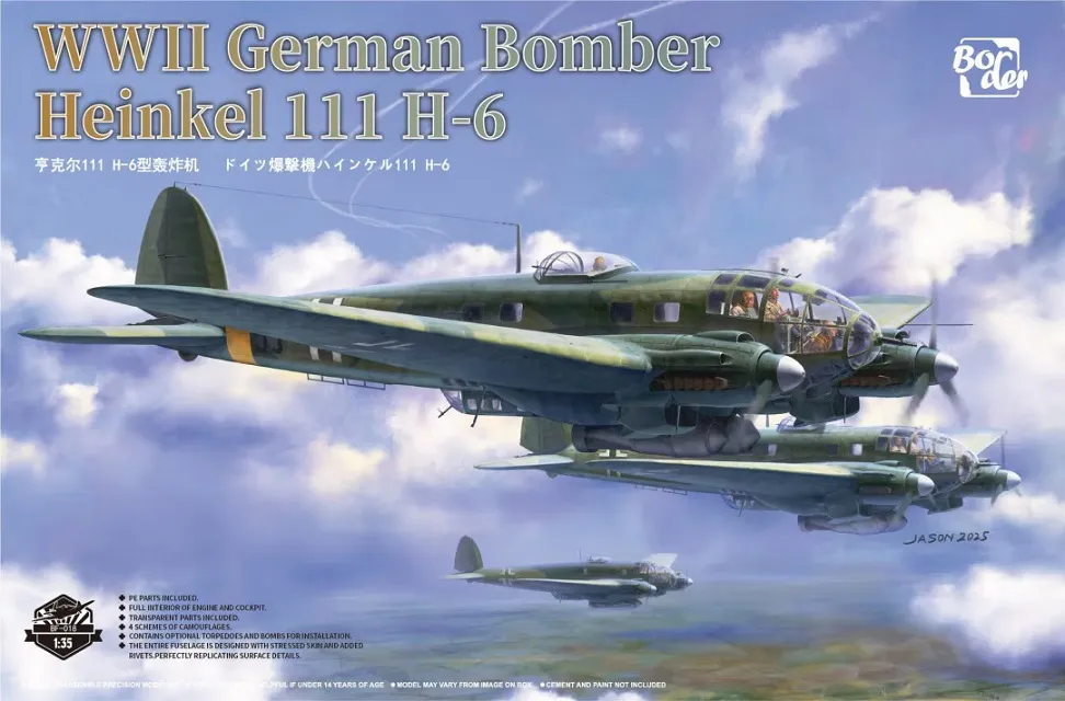[BDR BF-018] Border : Bombardier Allemande Heinkel He 111H-6 [1/35]