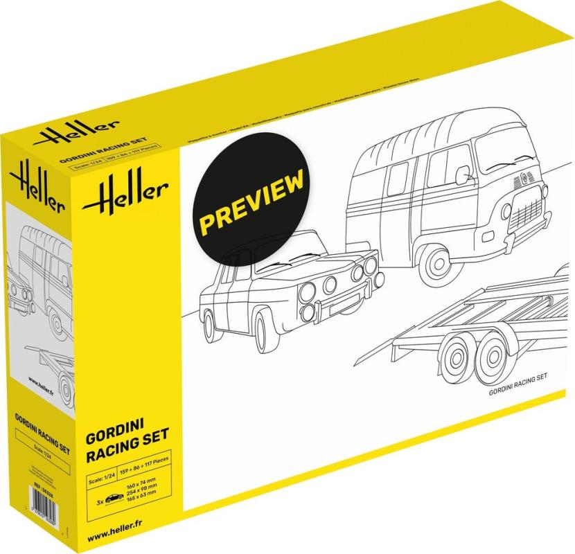 [NIN 50328] Heller : Renault Estafette et R8 Gordini