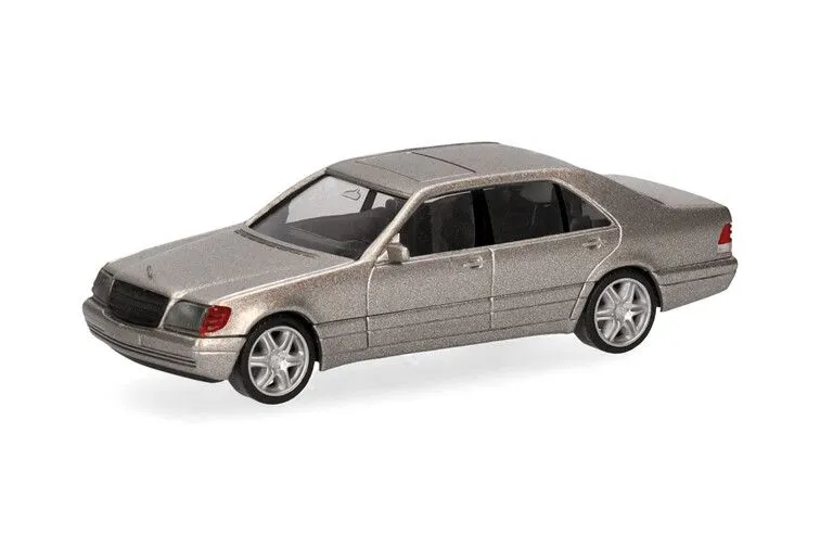 [HER 030946-002] Herpa : Mercedes Benz 600 SEL V12 + jantes Brabus │Argent métallisé
