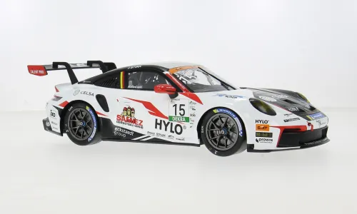Ixo models : Porsche 911 GT3 Cup Porsche Cup Oschersleben 2024 No.15 J.Stiak [1/18]