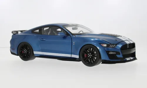 Ixo models : Ford Mustang Shelby GT 500 │ Bleu - 2022 [1/18]