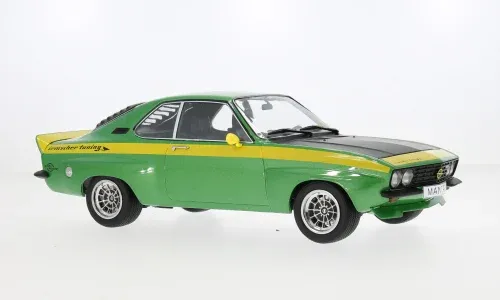 Modelcar : Opel Manta A Irmscher │ Vert & Jaune - 1974 [1/18]