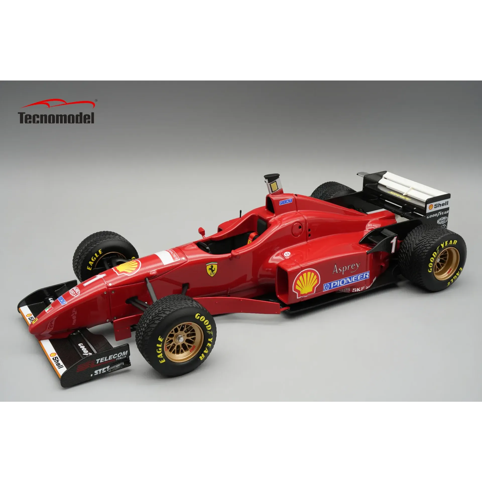 Tecnomodel : Ferrari F310 1996 Gp Espagne Pneus pluie Michael Schumacher [1/18]