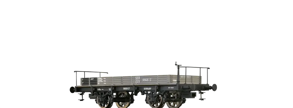 [BRA 47737] Brawa : Wagon Plat S SBB DC Epoque I