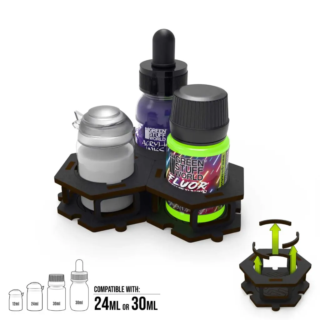 [GSW 6673] Green Stuff : Support de peinture Modulable (3pcs)