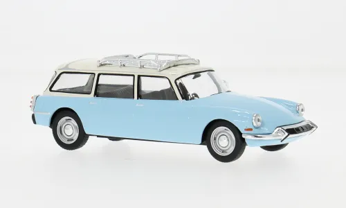 Ixo Models : Citroën ID 19 Break│Bleu clair & blanc - 1960 [1/43]