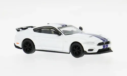 PCX : Ford Mustang VI Mach I │ Blanc & Bleu foncé - 2020 [1/87]