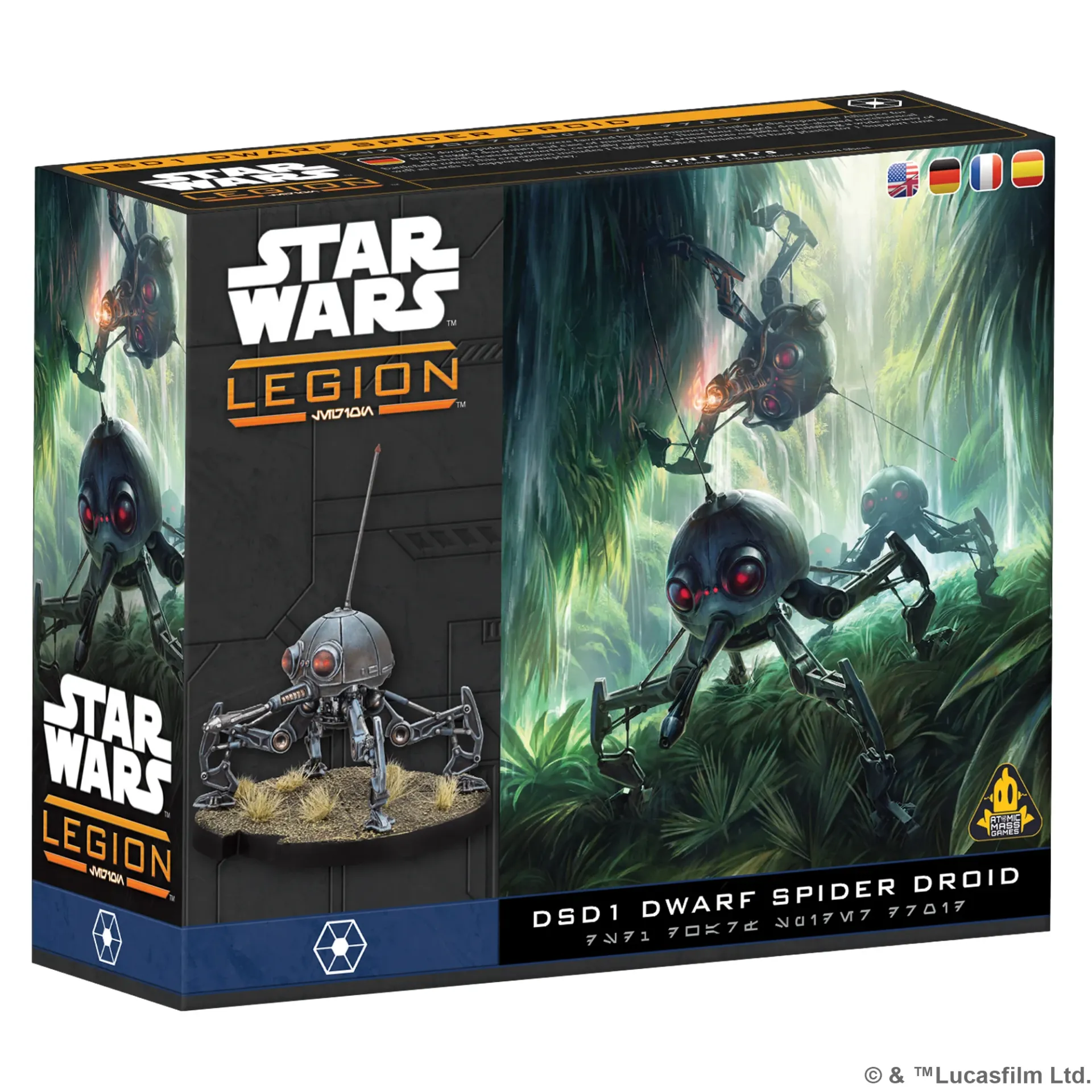 [AMG SWQ61] Alliance Séparatiste : DSD1 Dwarf Spider Droid [Multi-Langue] │ Star Wars LEGION