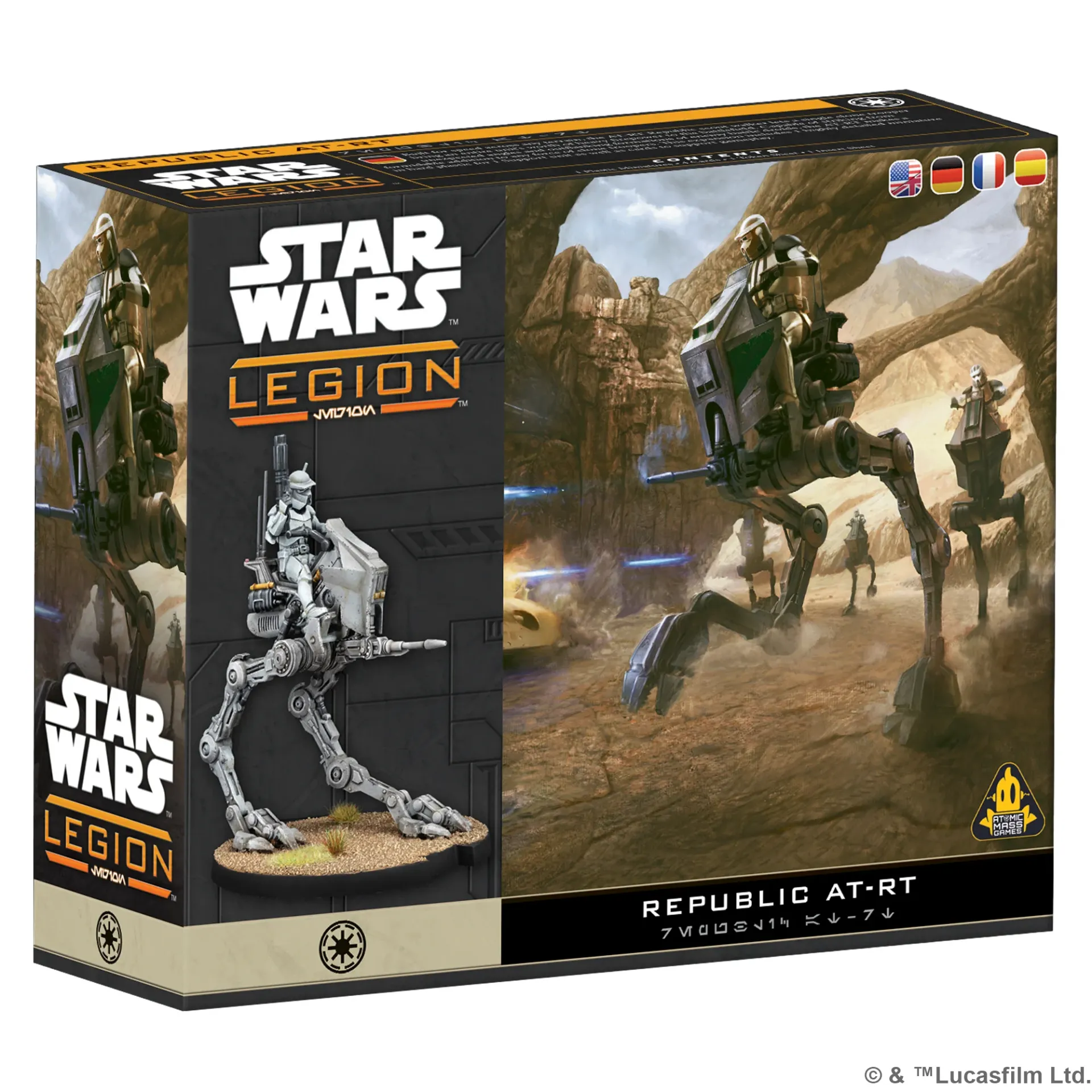 [AMG SWQ198] République Galactique : Republic AT-RT [Multi-Langue] │ Star Wars LEGION