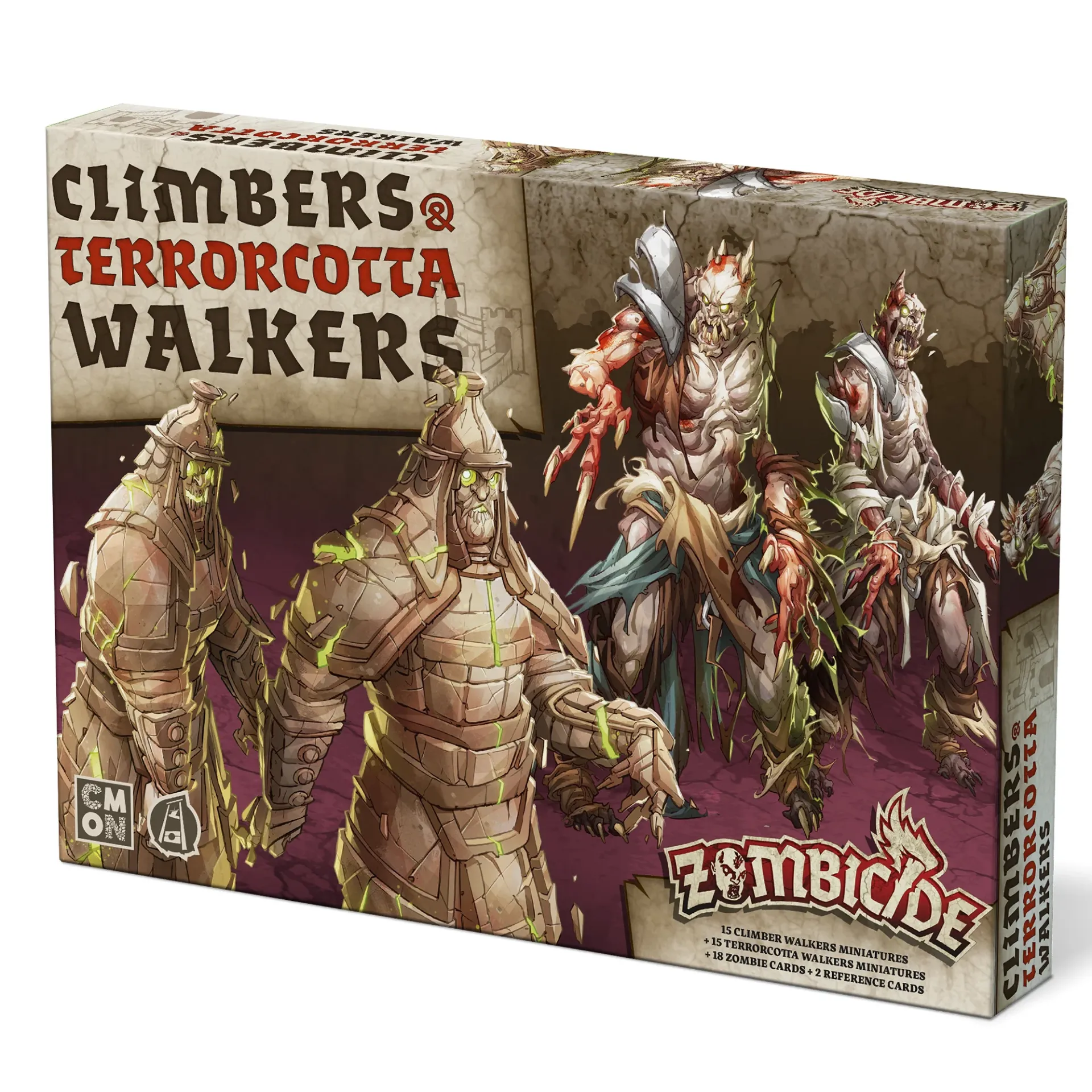 [CMON GUF146] Zombicide White Death : Extension "Climbers Terrorcotta Walkers │ Pack de Figurines
