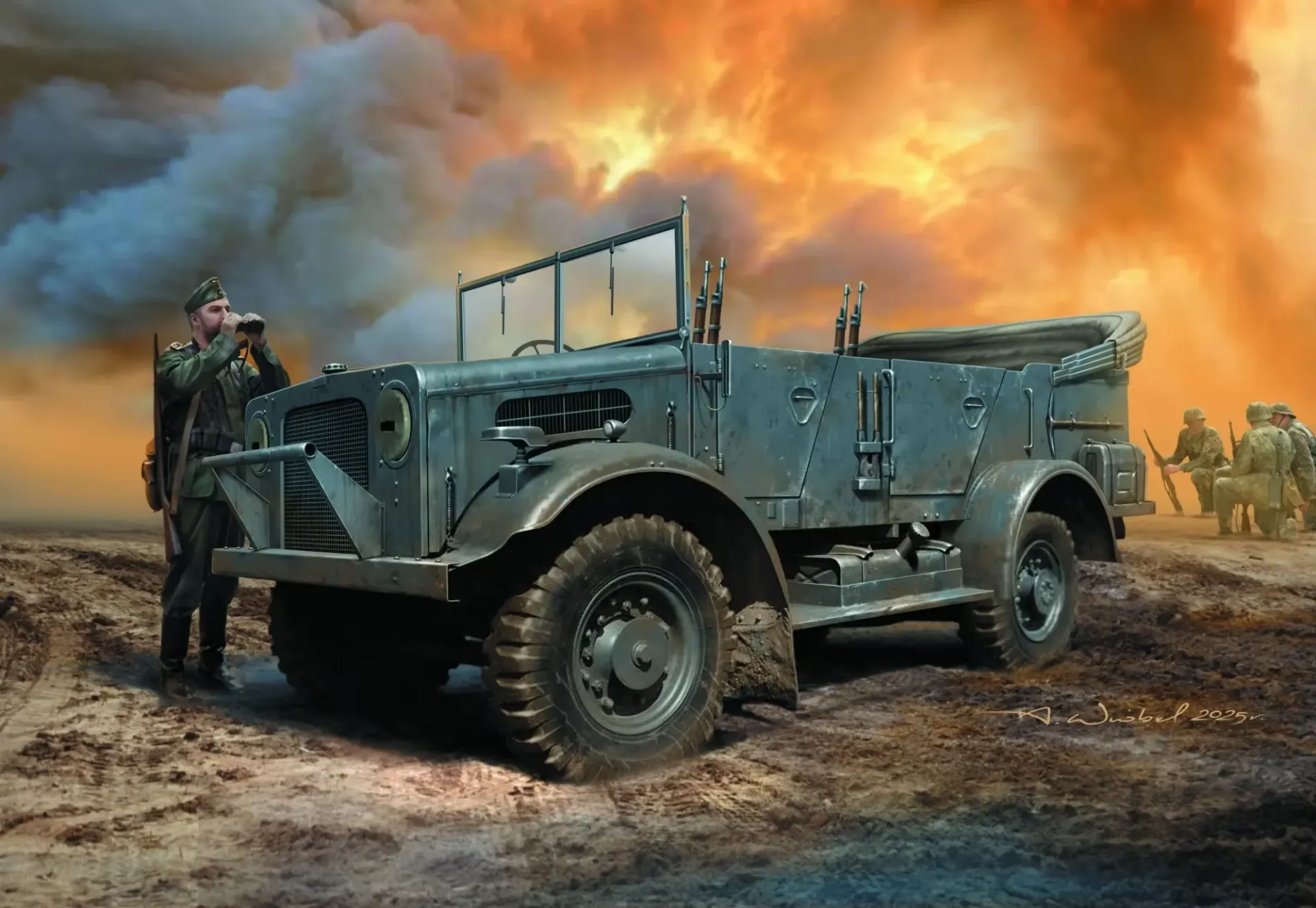 IBG : Bedford MW captured German Service