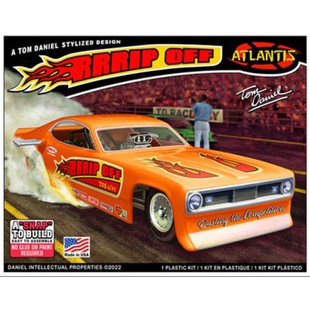 [ATL M8277] Atlantis Models AANM8277 1-32 Scale Snap Tom Daniel RRRRip Off Funny Car Plastic Figures