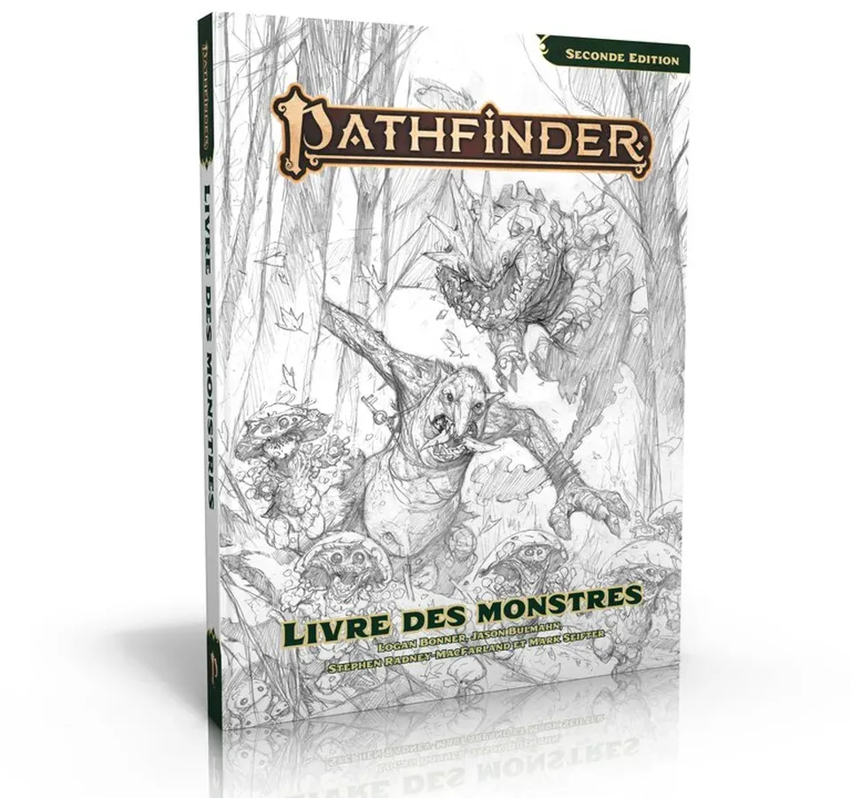 [BBE BBEPF2R03M] Pathfinder : Livre des Monstres (Version Croquis) [FR] │ Seconde Edition