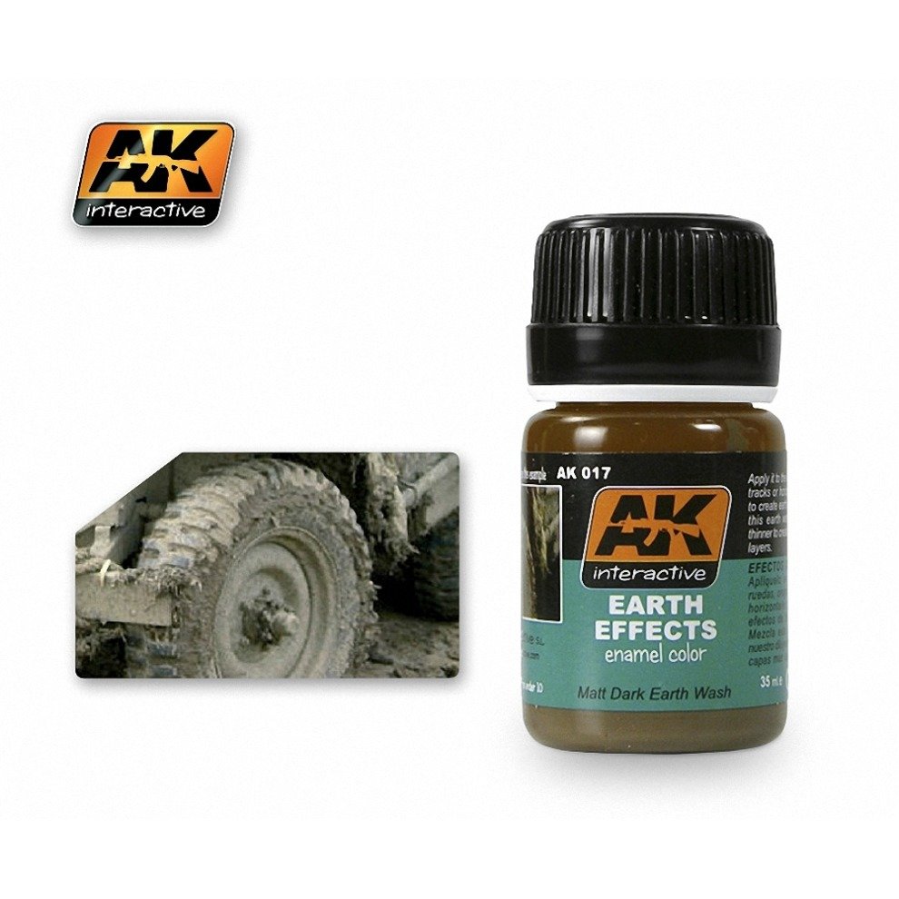Ak00017 - Ak Interactive Wash 35ml Earth Effects