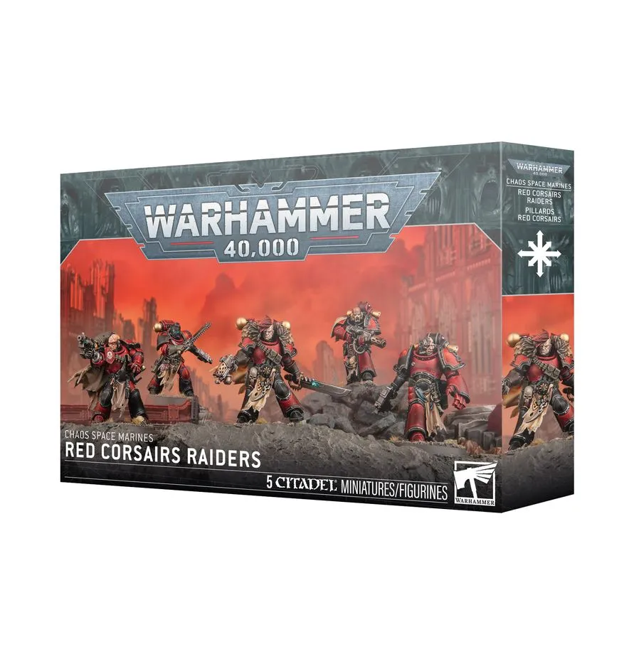 [GAW 43-113] Chaos Space Marines : Red Corsairs Raiders │ Warhammer 40.000