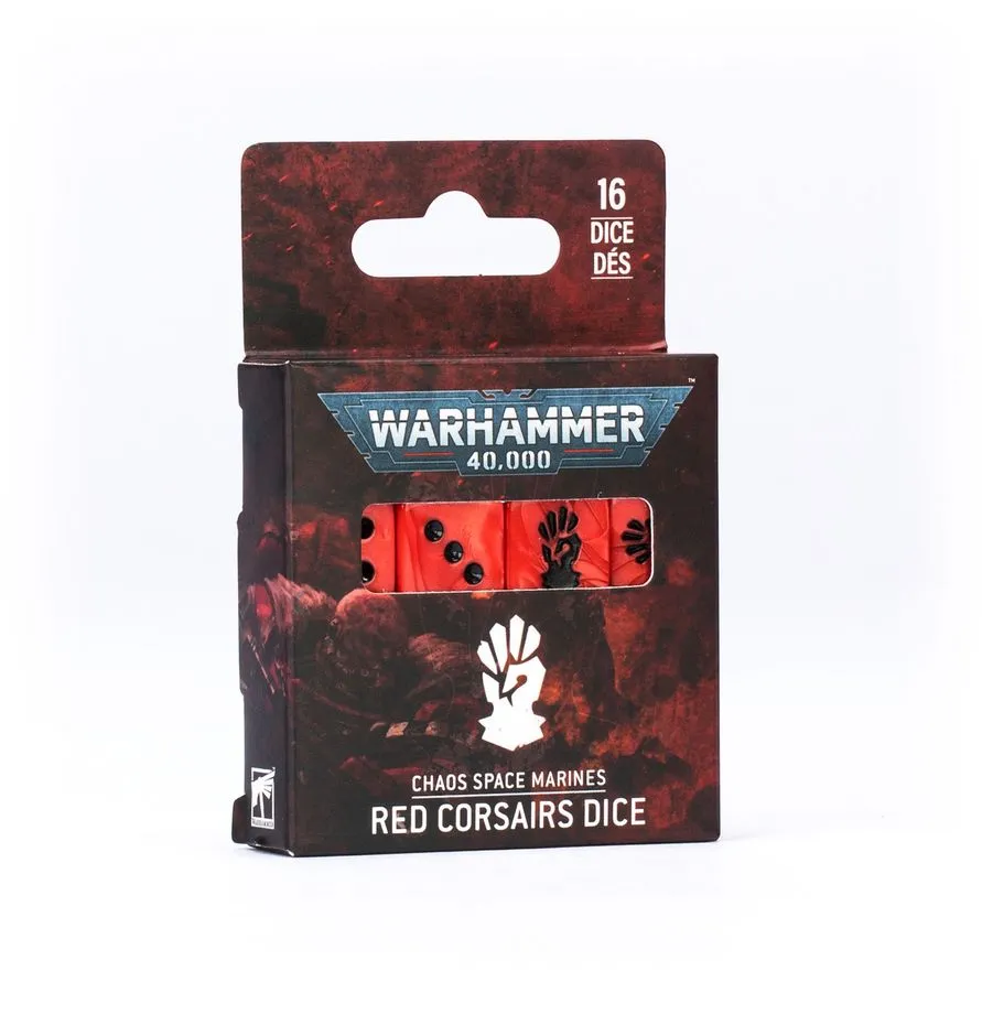 [GAW 43-115] Chaos Space Marines : Set de dés Red Corsaires │ Warhammer 40.000