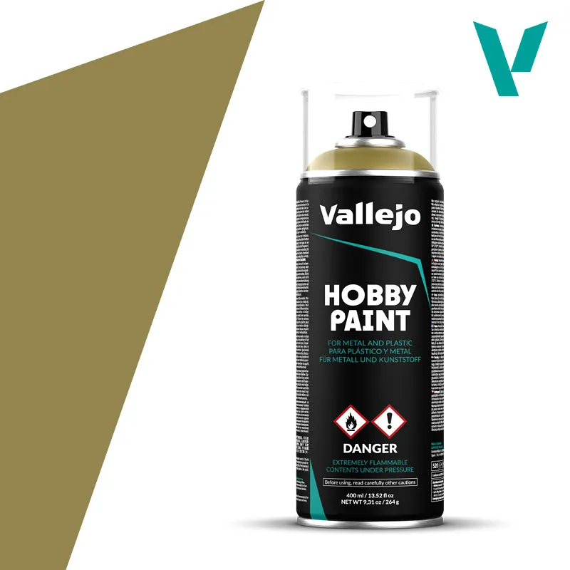 [VAL 28001] Vallejo : Spray Acrylique "Panzer Yellow Dunkelgelb" (400ml)