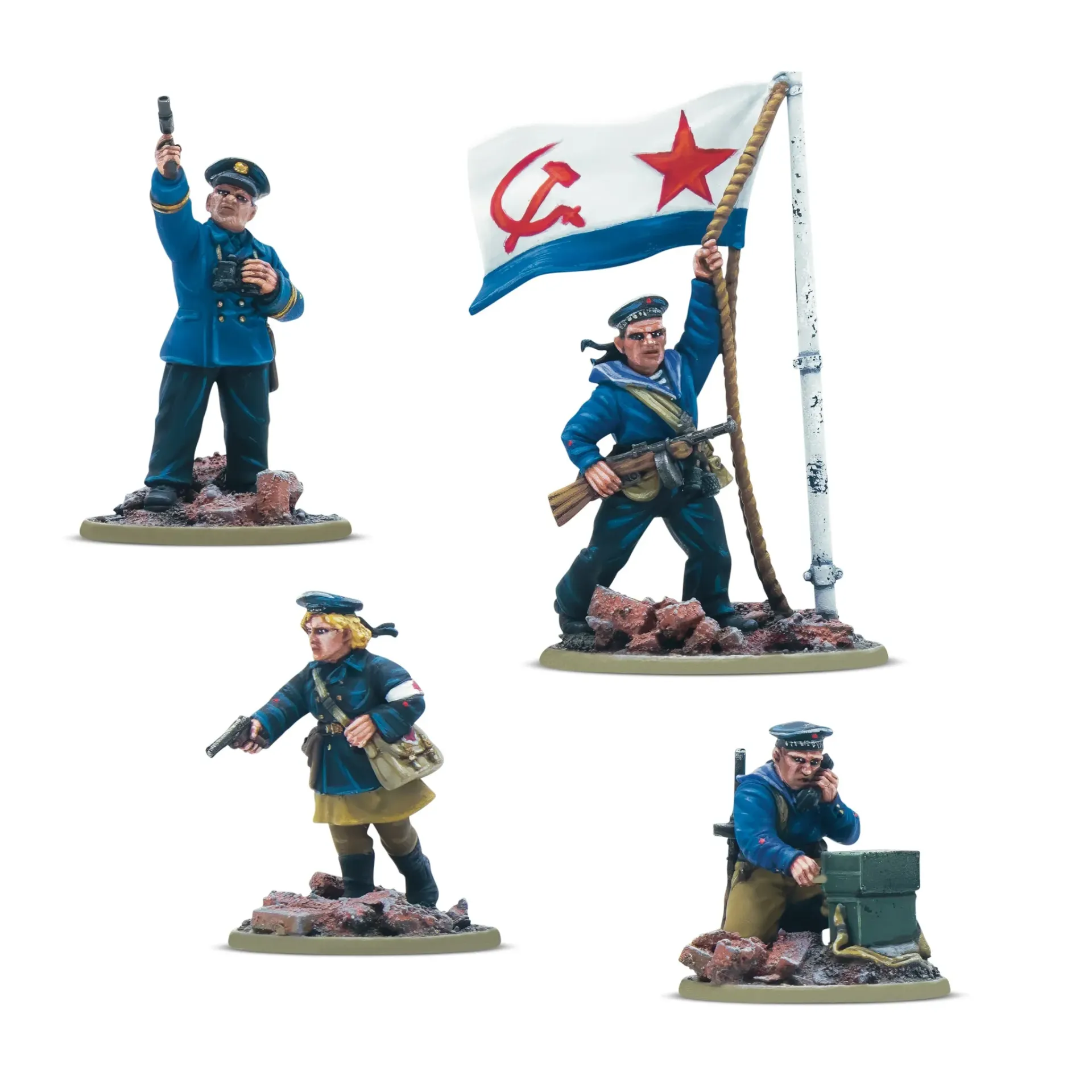 [WLG 403214009] Bolt Action : Soviet Naval Brigade HQ │ Early - Mid - Late