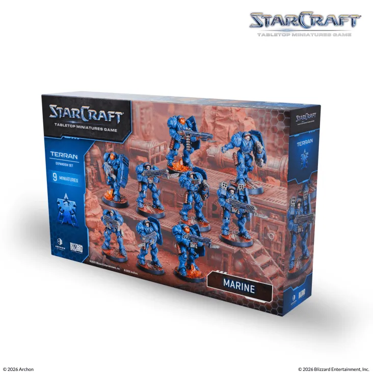 [ARS SCMG0012] Terran : Marine Expansion Set (ENG) │ Starcraft Tabletop Miniatures Game