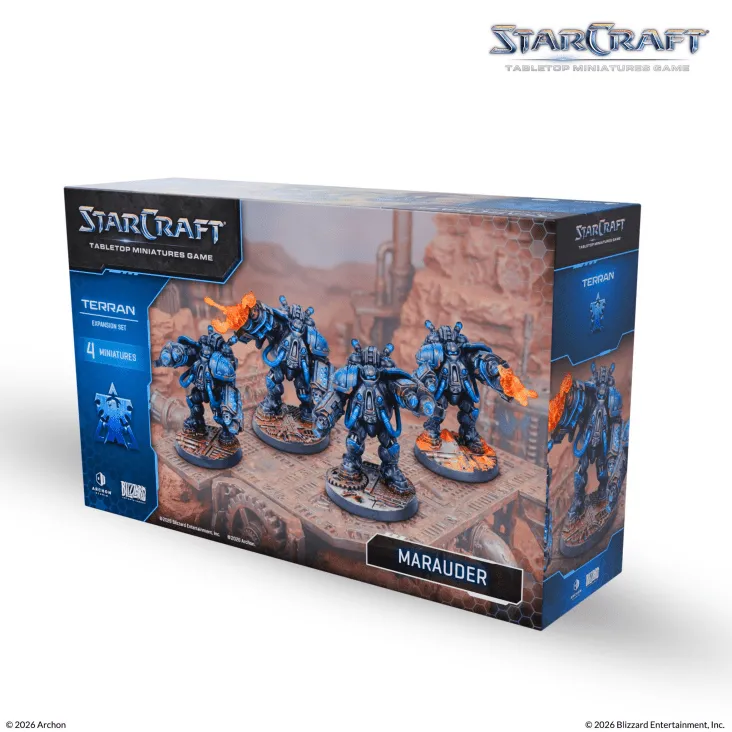 [ARS SCMG0013] Terran : Marauder Expansion Set (ENG) │ Starcraft Tabletop Miniatures Game