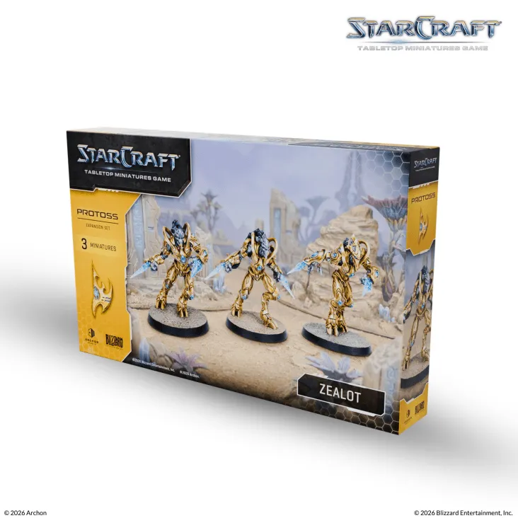 [ARS SCMG0017] Protoss : Zealot Expansion Set (ENG) │ Starcraft Tabletop Miniatures Game