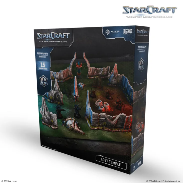 [ARS SCMG0022] Starcraft Miniature : Lost Temple - Terrain Expansion Set │ Starcraft Tabletop Miniatures Game