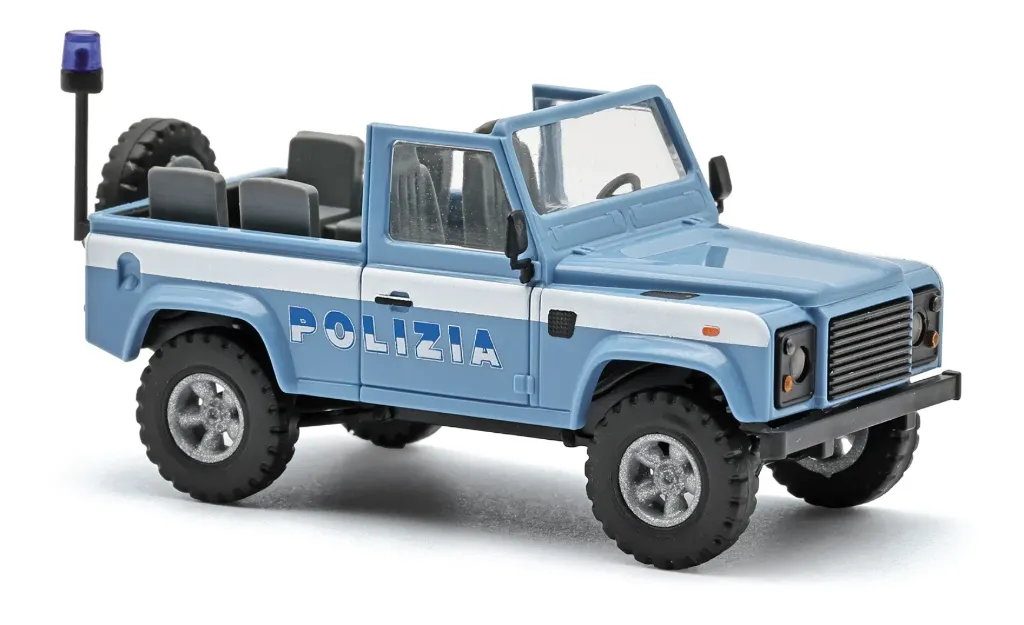 [BUS 54397] Busch : Land Rover Defender 90 │ Ouvert Polizia [1/87]