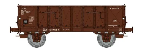 [REE WB-925] REE Modeles :  Wagon TOMBEREAU Ludwighshyafen caisse métallique N°21 88 520 7 632-0 Epoque IV SNCB DC
