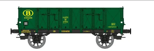 REE Modeles : Wagon TOMBEREAU Ludwigshafen caisse métallique N° 100456 Epoque III SNCB DC