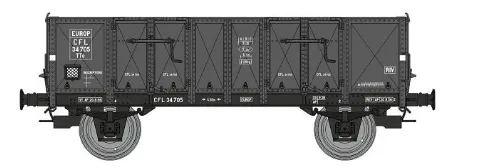 [REE WB-919] REE Modeles : Wagon TOMBEREAU Ludwigshafen caisse métallique N°34 705 Epoque III CFL DC