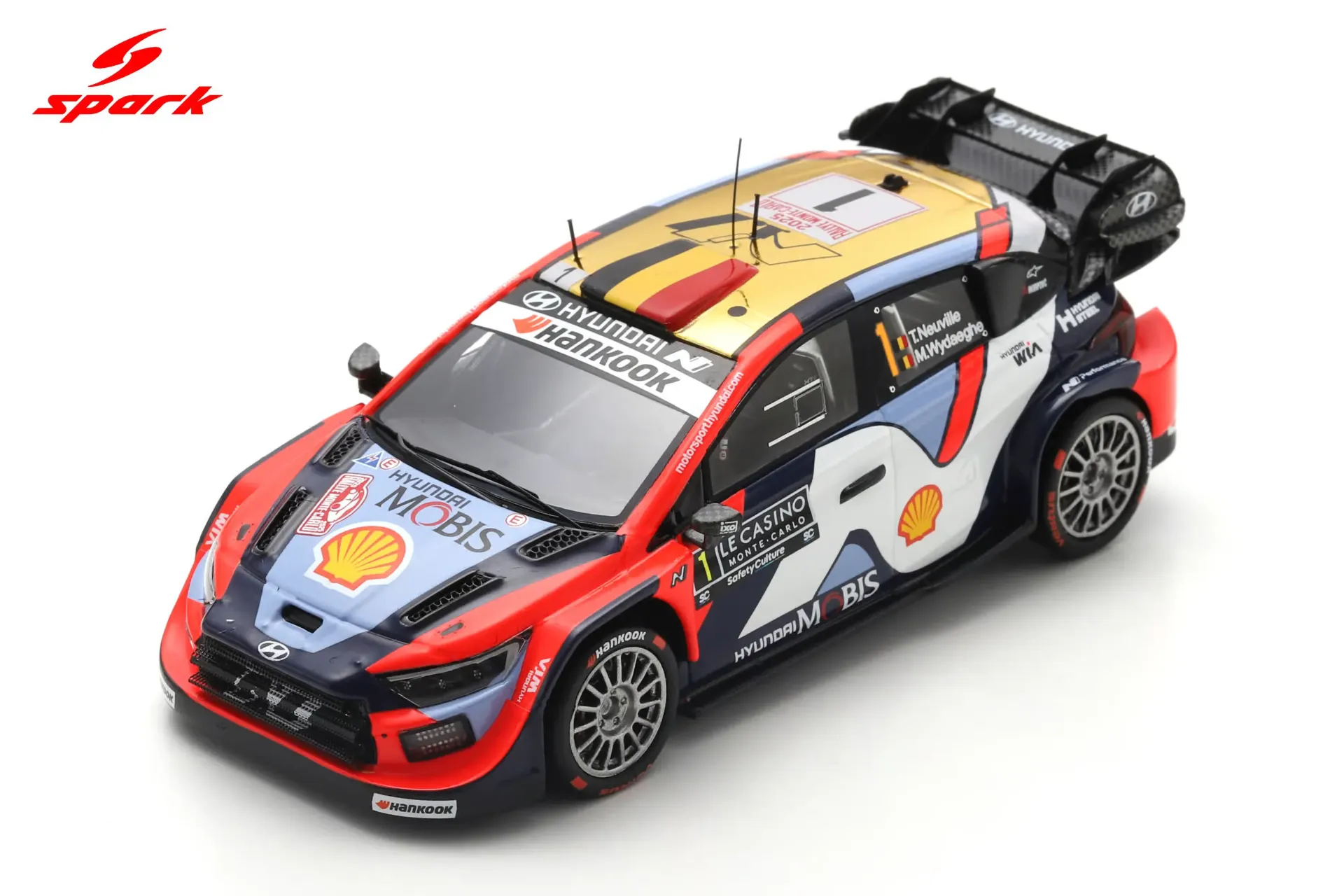 [SPK S6909] Spark : Hyundai i20N Rally1 No.1 Rally Monte Carlo 2025 T. Neuville - M. Wydaeghe (1/43)
