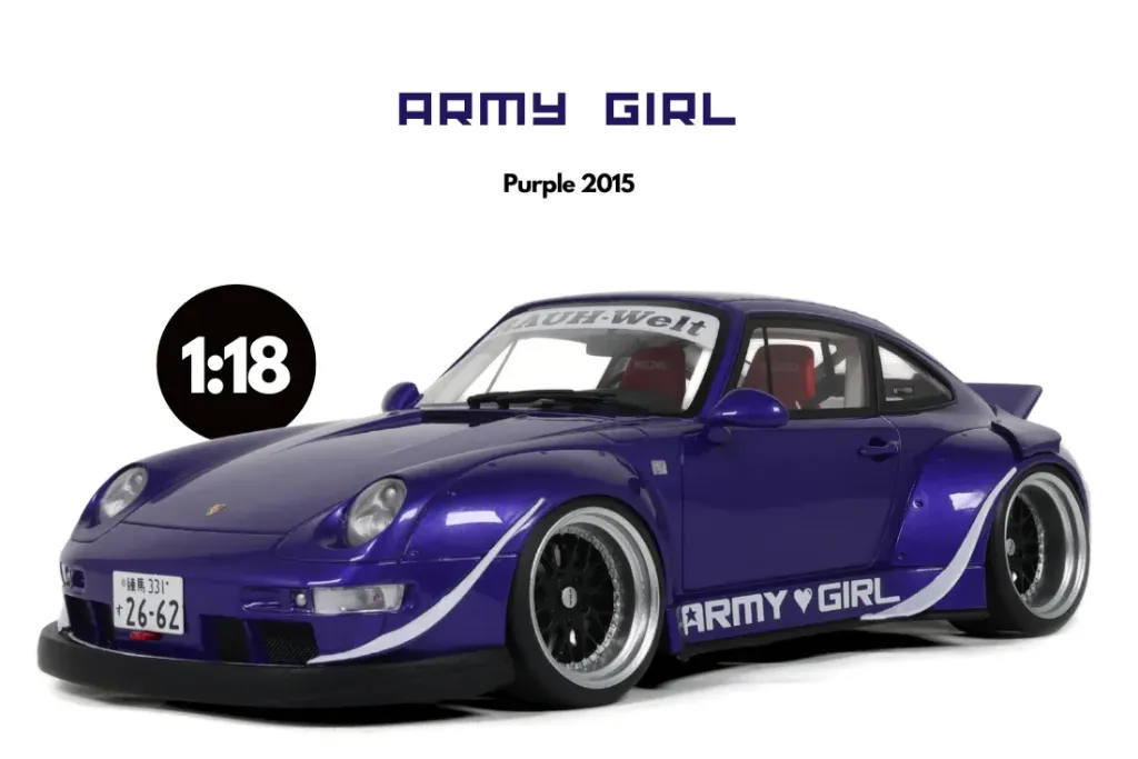GT Spirit : Porsche 993 RWB Army Girl [1/18]