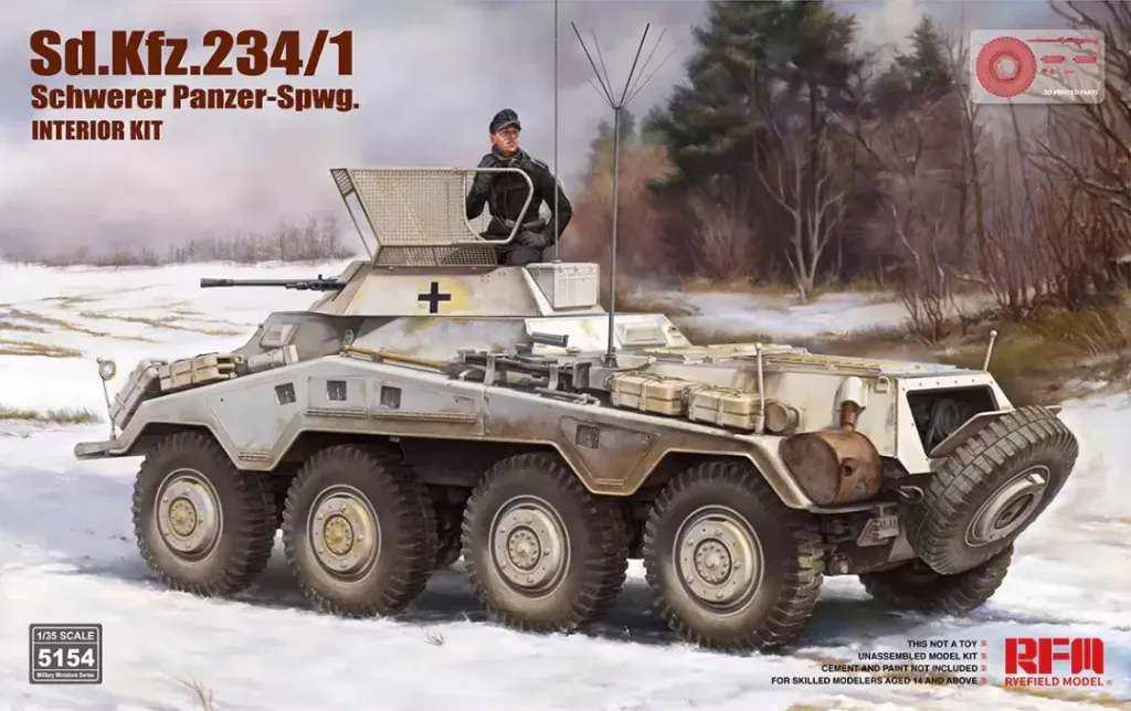 [RFM 5154] RFM : Sd.Kfz. 234/1 Schwerer Panzer-Spwg. │ Interior Kit