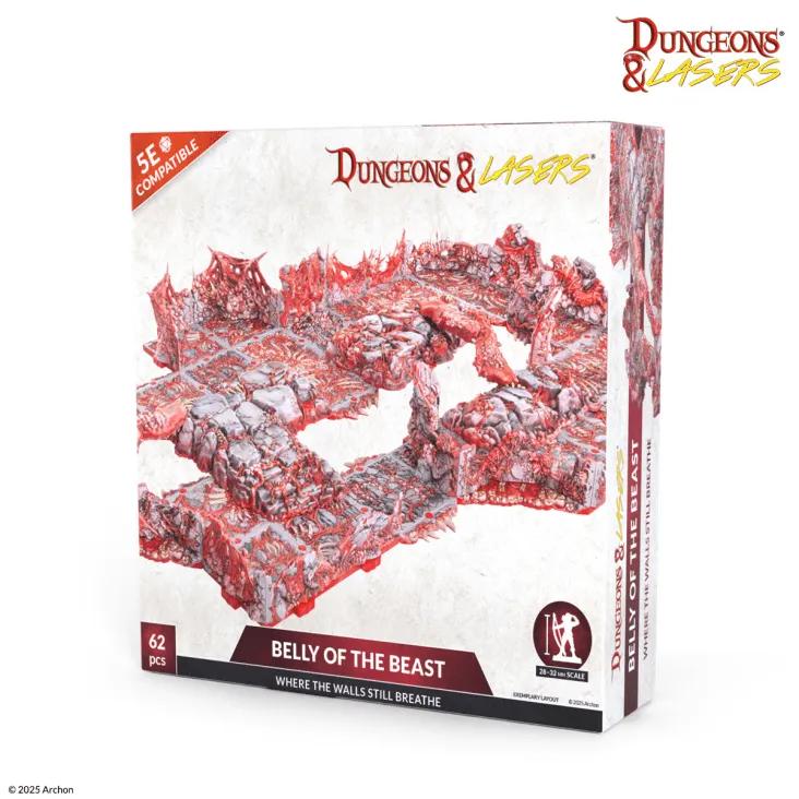 [ARS DNL0138] Dungeon & Lasers : Belly of the Beast "Where the Walls Still Breathe" │ 5E Compatible