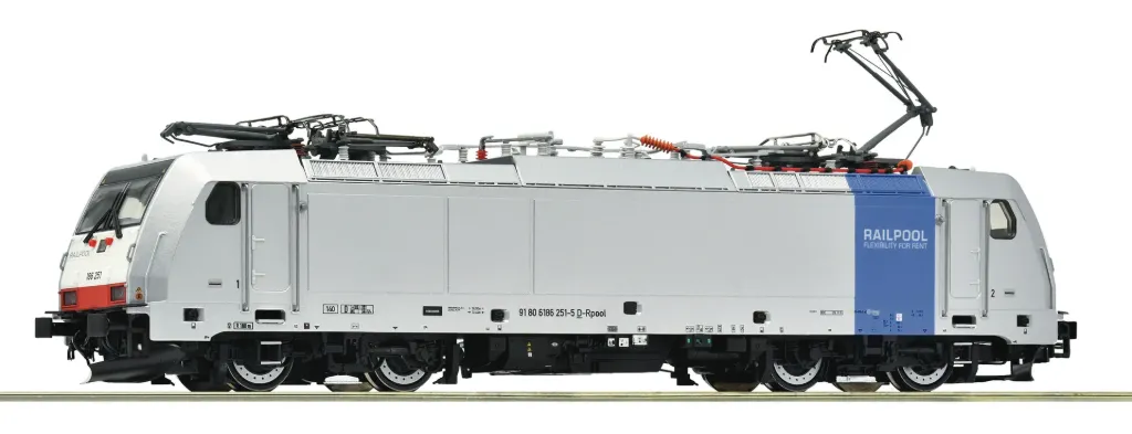 Roco : Locomotive Électrique (#Br 186 251) de la DB Railpool │ DC Digital Sons Époque VI HO - 1/87 (Réf : 7510161)