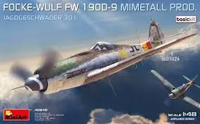 [MNT 48040] Miniart : Focke-Wulf FW190D-9 Mimetall Prod. Jagdgescwader 301