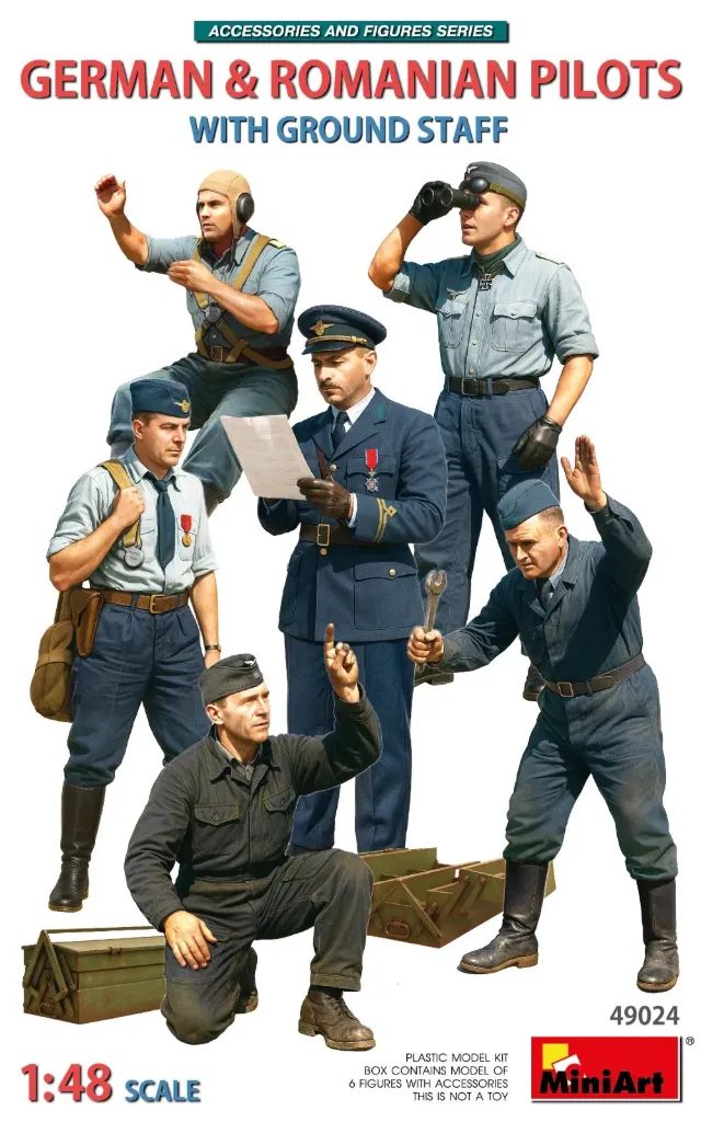 [MNT 49024] Miniart : German & Romanian Pilots with Ground Staff