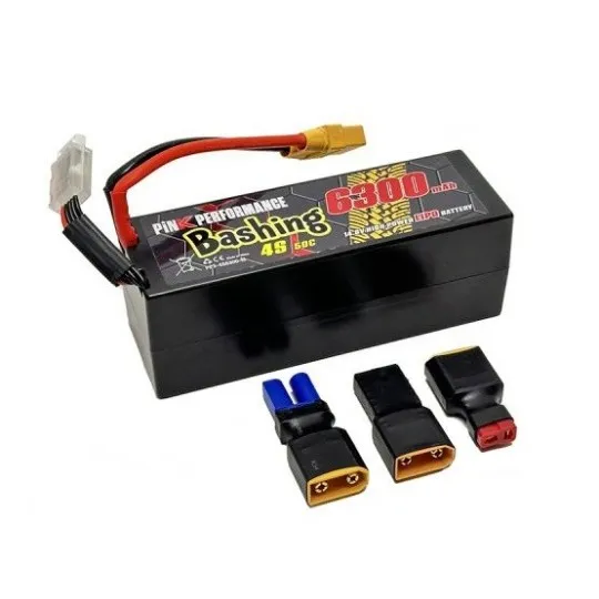[PPF PP3-4S6300-M] Pink Performance : Accu Bashing Lipo 14.8V (4S) 6300mah 50C (Multi Plug)