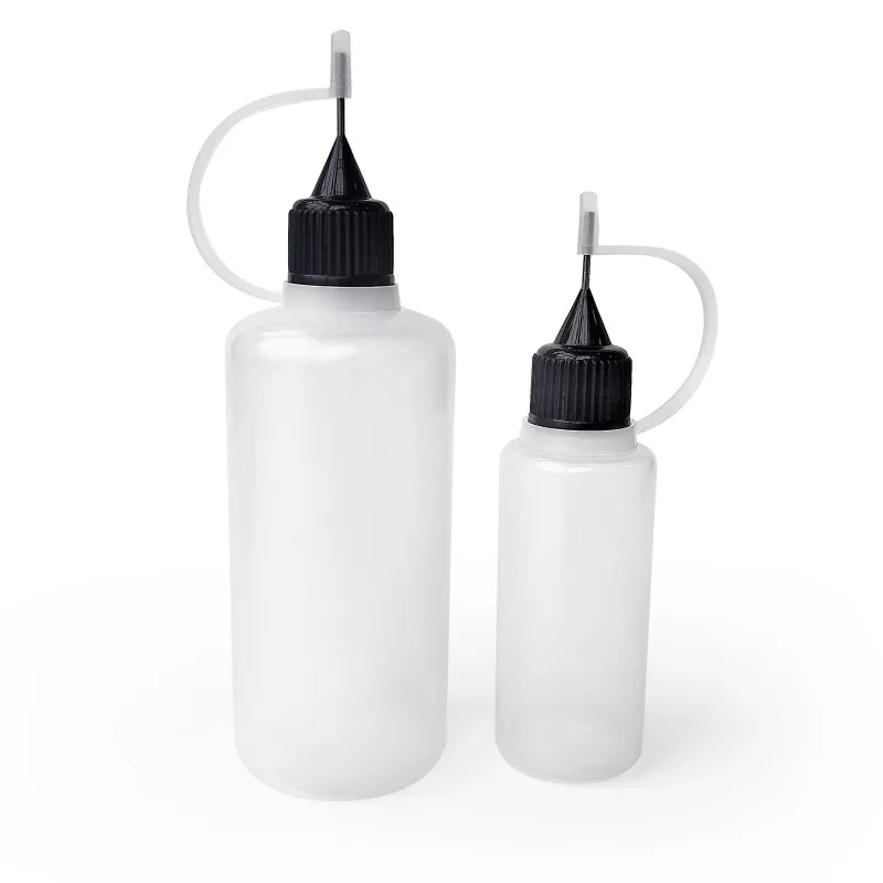 Ammo Mig : Bouteilles en plastique pressables avec bouchon aiguille 60 ml et 20 ml