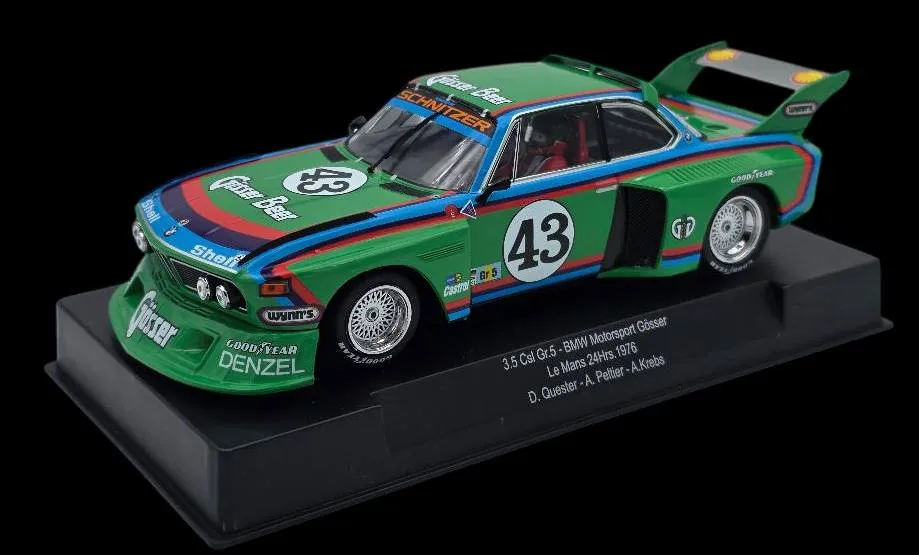 Sideways : BMW 3.5CSL GR.5 Gosser Beer n°43 le Mans 1976 Quester-Peltier-Krebs