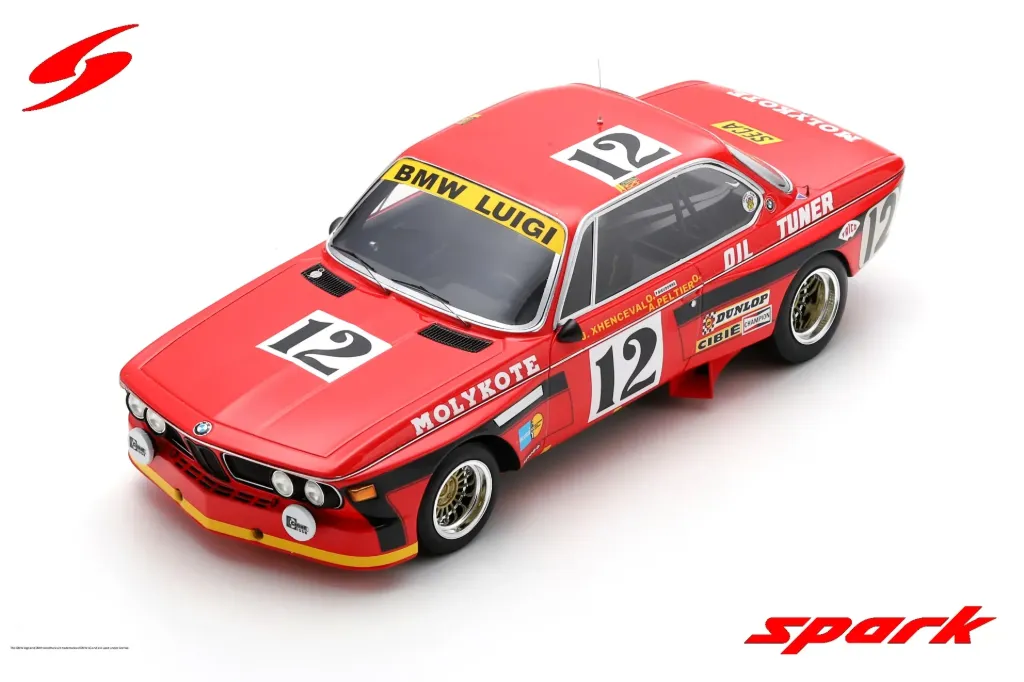 [SPK 18SPA1974] Spark : BMW 3.0CSi │ No.12 Winner 24H Spa 1974 J. Xhenceval - A. Peltier - P. Dieudonne [1/18]