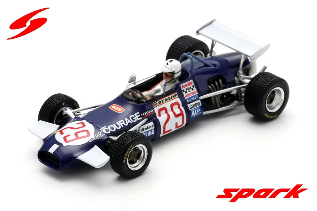 Spark : Brabham BT30 No.29 6th German GP 1969 Richard Attwood [1/43]