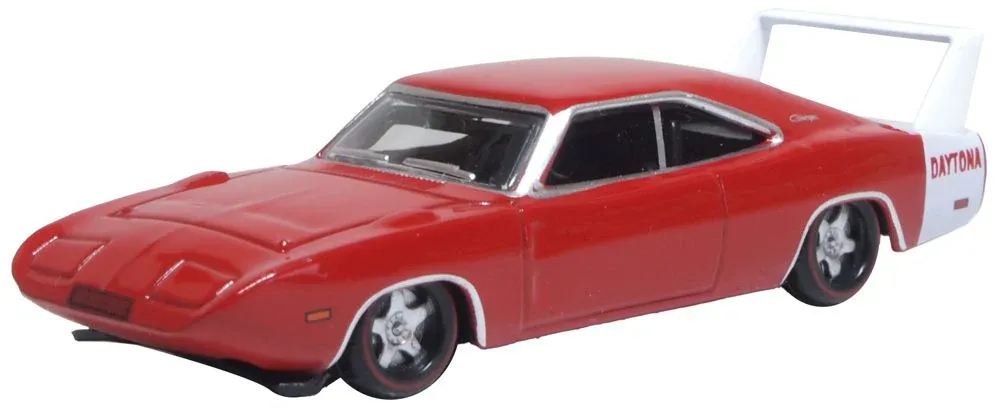 Oxford : Dodge Charger Daytona Red with White Stripe 1969