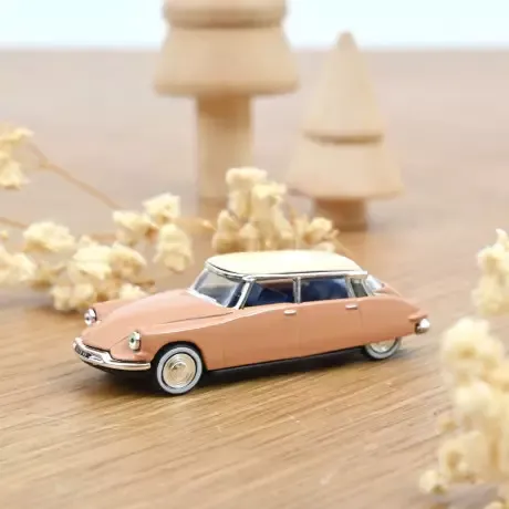 Norev : Citroën DS 19 1959 Ecaille Blonde avec toit blanc
