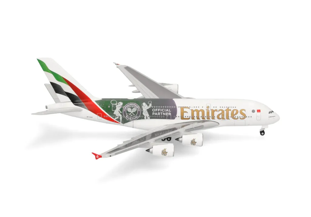 [HER 538664] Herpa : Emirates Airbus A380 "Wimbledon Official Partner" - A6-EOE [1/500]