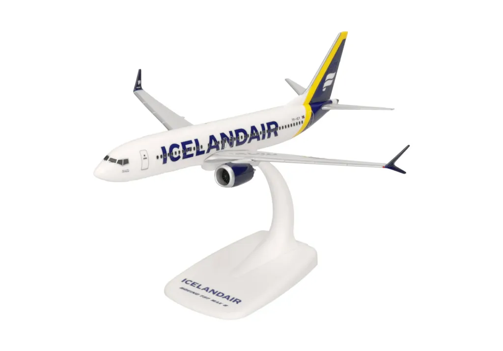 Herpa : Icelandair Boeing 737 Max 8 - yellow tail stripe